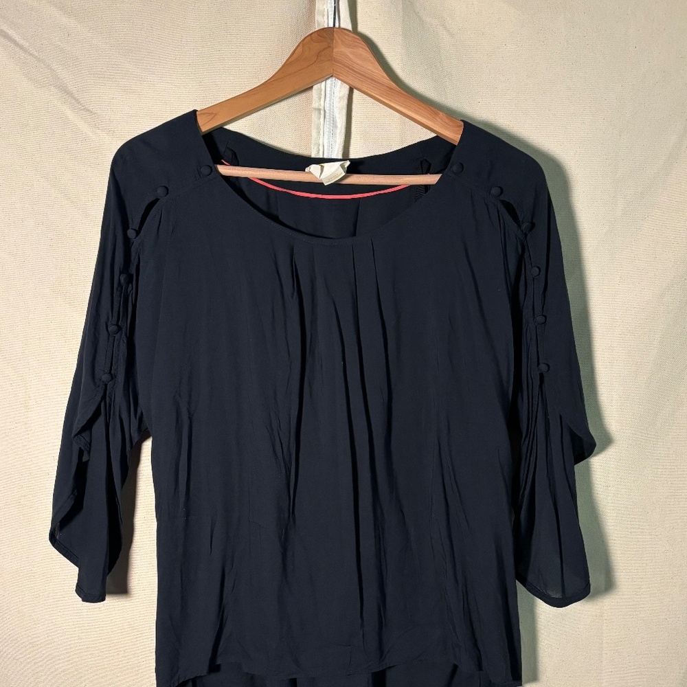 Women's MAEVE Top Short-Sleeve Blue Small